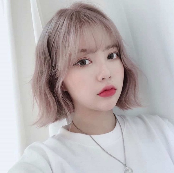 Tóc màu xám khói ánh hống