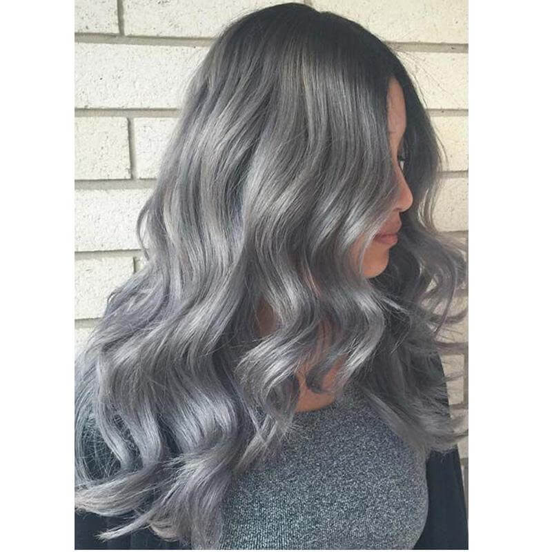 tóc nhuộm ombre khói