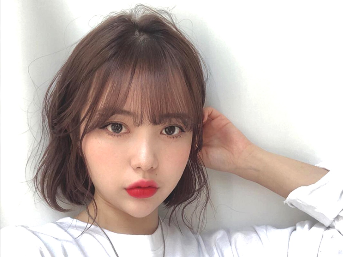 trán cao để tóc gì