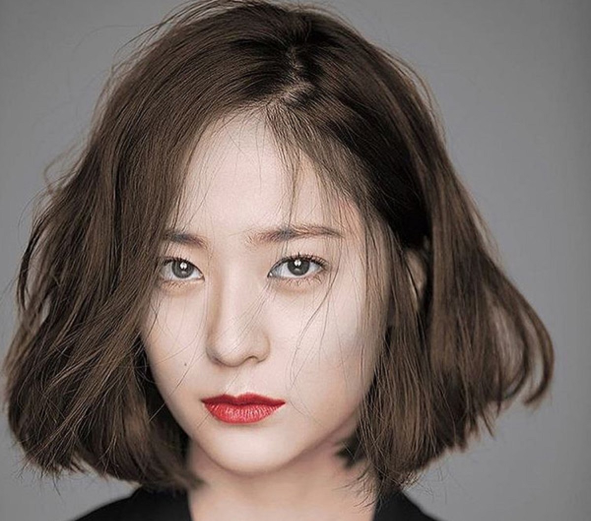 trán cao để tóc gì