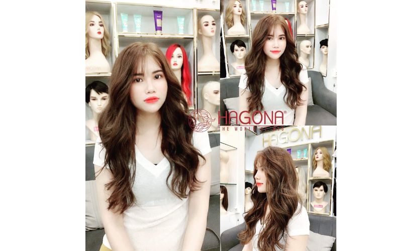 Địa chỉ mua tóc giả nữ dài siêu da đầu giá tốt