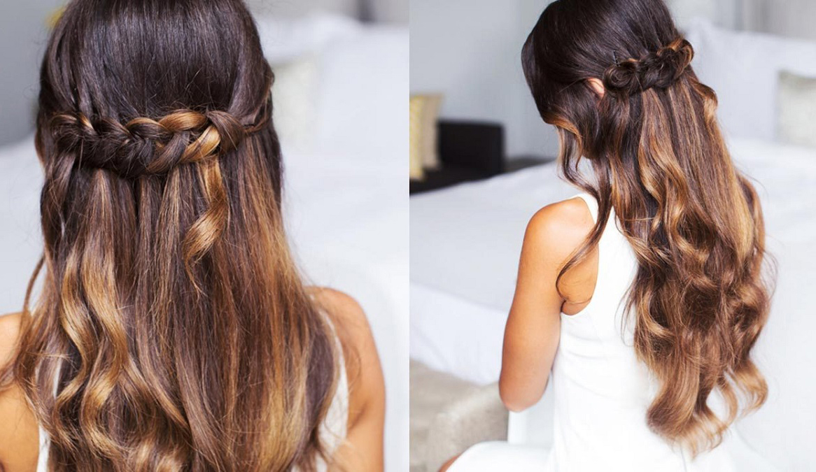 Cách thắt bím tóc thác nước khiến nàng xinh như công chúa