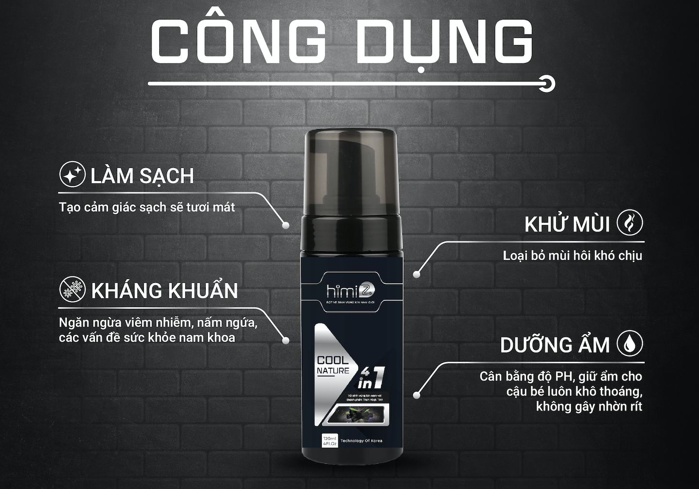 Review bọt vệ sinh vùng kín nam giới Himiz Cool Nature 4in1 từ hot TikToker