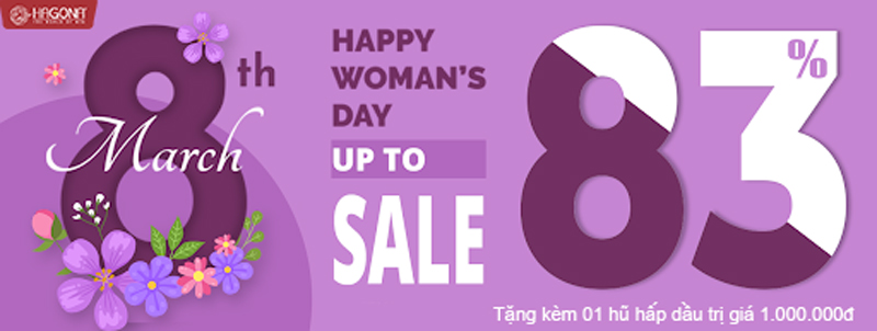 HAGONA SALE TÓC GIẢ VÀ TẶNG FREE HŨ HẤP DẦU DUY NHẤT NGÀY 8/3