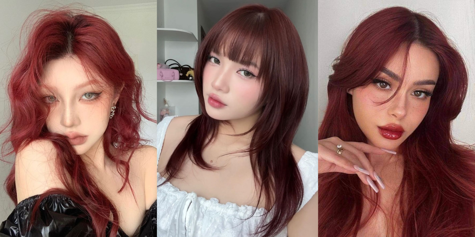 15+ kiểu tóc nâu đỏ cherry trendy, tôn da nhất 2026