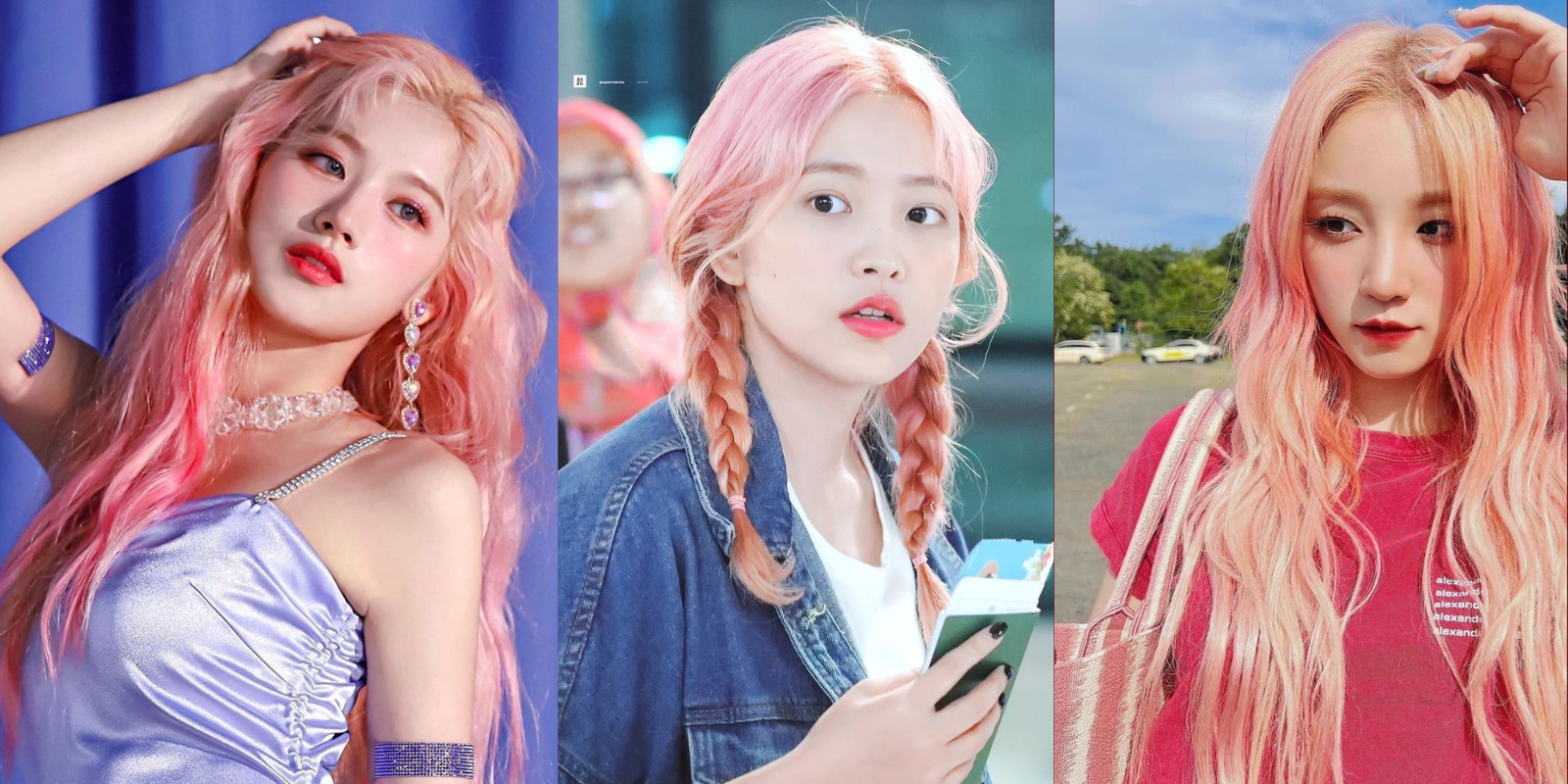 Diện tóc màu đào bắt trend năm 2025 cùng các idol Hàn Quốc