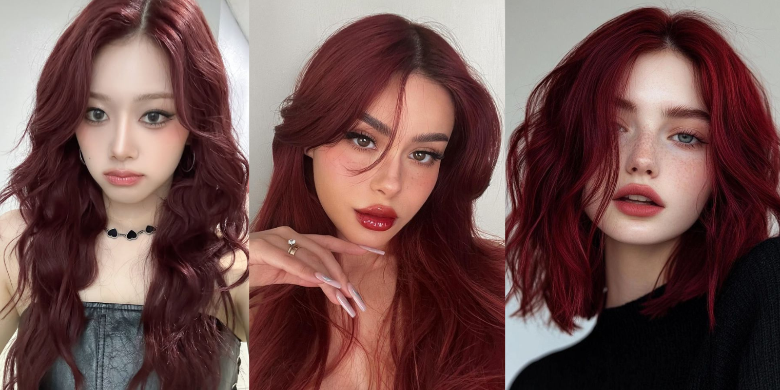Top 20+ Kiểu Tóc Màu Đỏ Rượu Giúp Nàng Tôn Da Và Sành Điệu