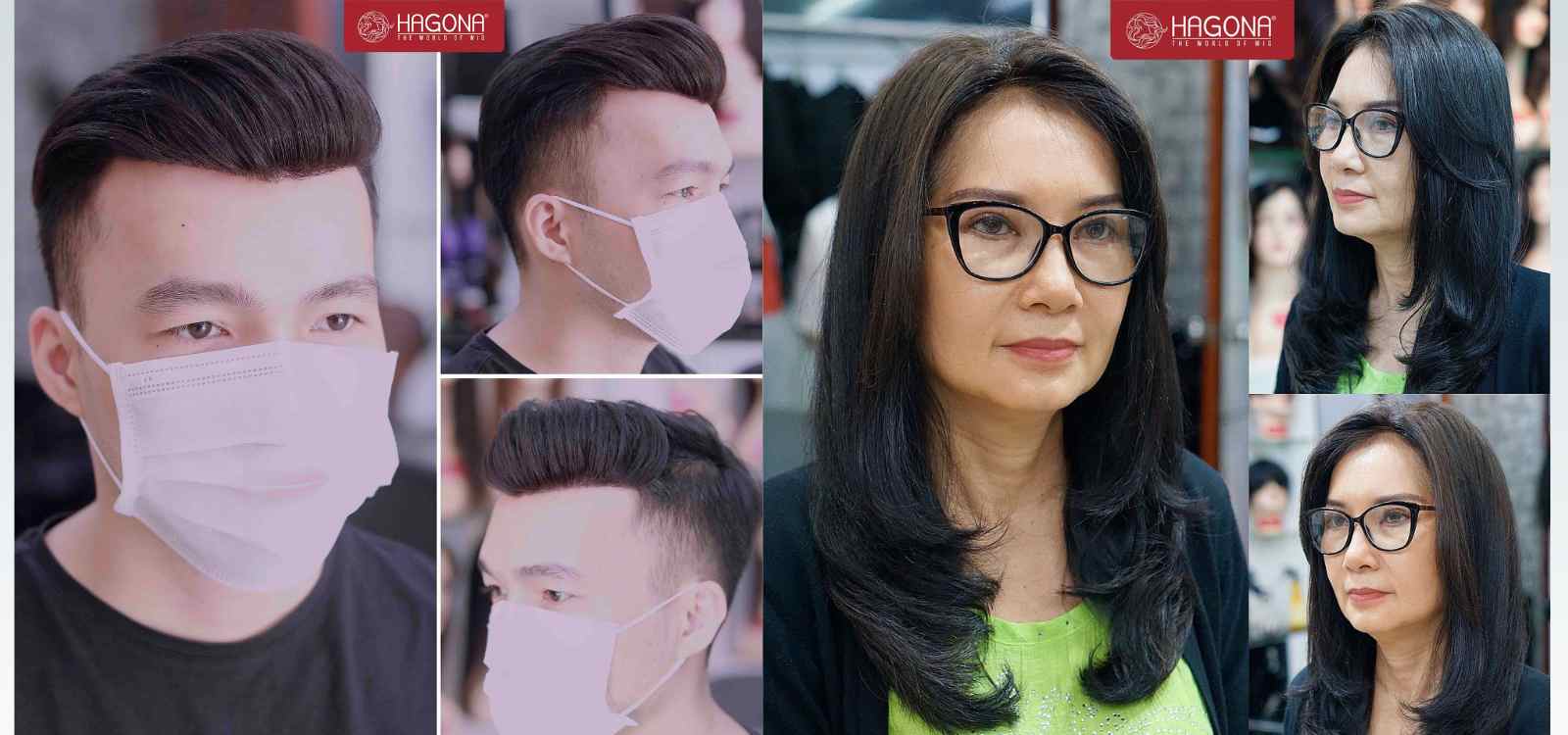 Bộ sưu tập tóc giả cho người trung niên nam và nữ HOT nhất hiện nay