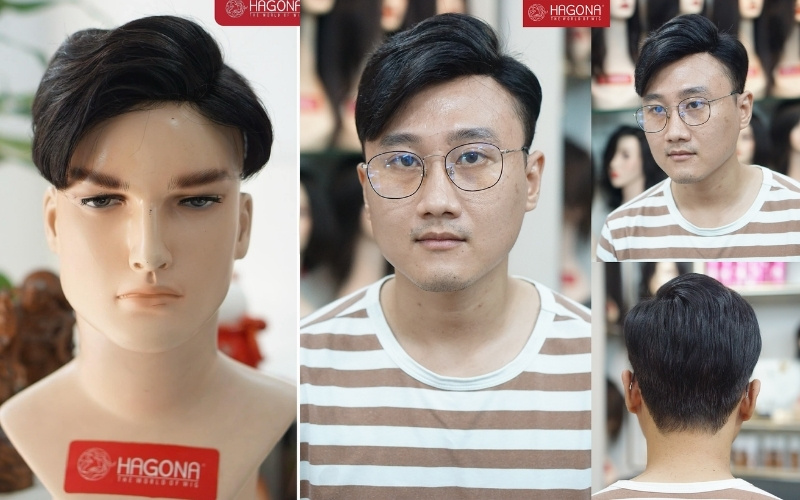 6 Kiểu tóc giả nam màu đen các chàng không nên bỏ qua