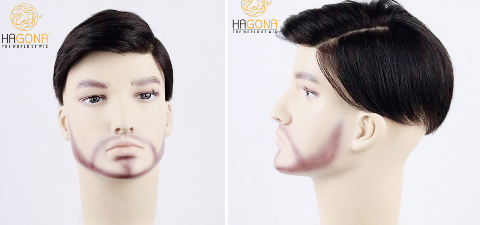 Tóc Giả Nam Mái Hói Siêu Da Đầu Siêu VIP Kiểu Ngôi 7/3