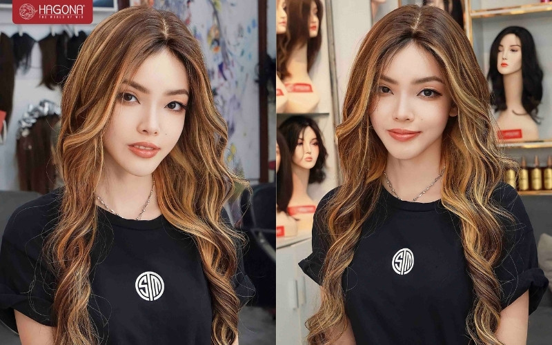 Tóc giả nữ 2 màu: Lựa chọn cho nàng thêm phong cách