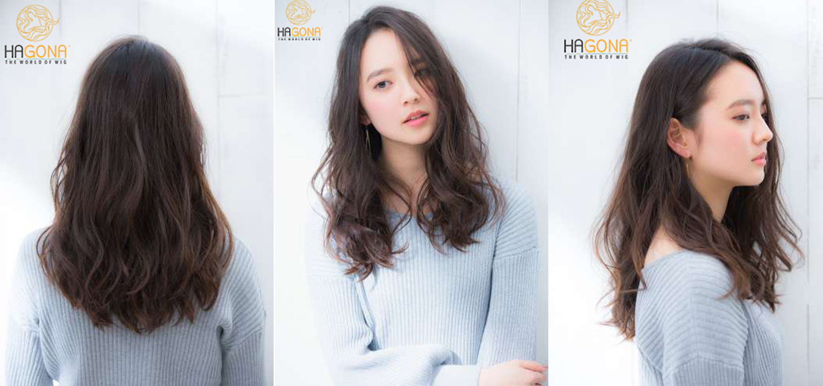 Tóc giả nữ dài xoăn siêu da Supper Vip dài đẹp làm từ tóc thật