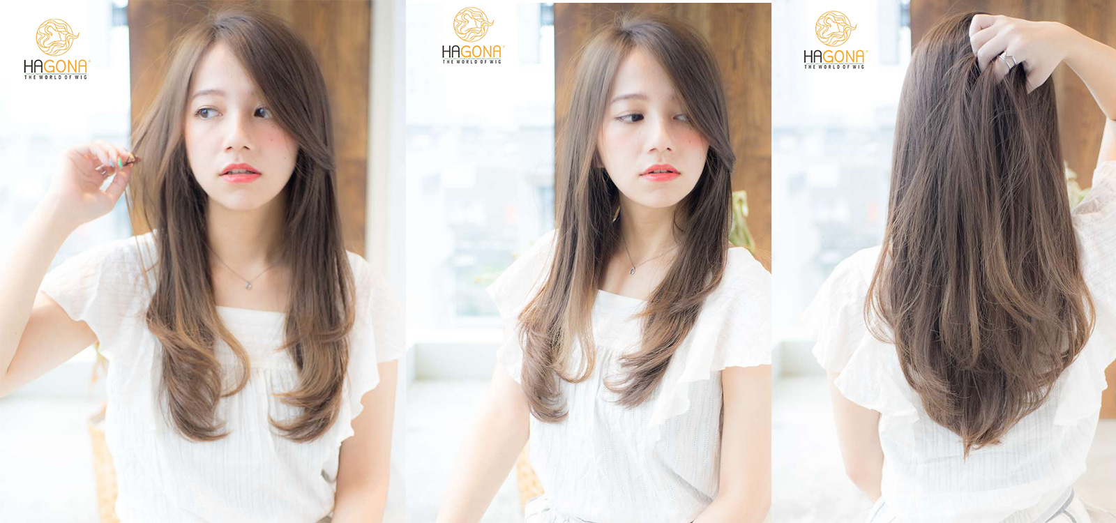 Tóc giả nữ D - V3452 nguyên đầu cao cấp