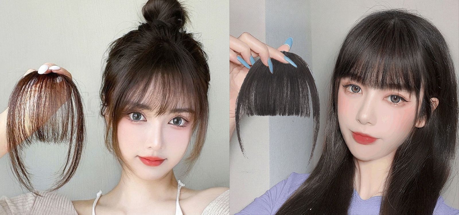 Tóc mái giả cho nữ: Biến hóa nhanh chóng, đẹp tức thì