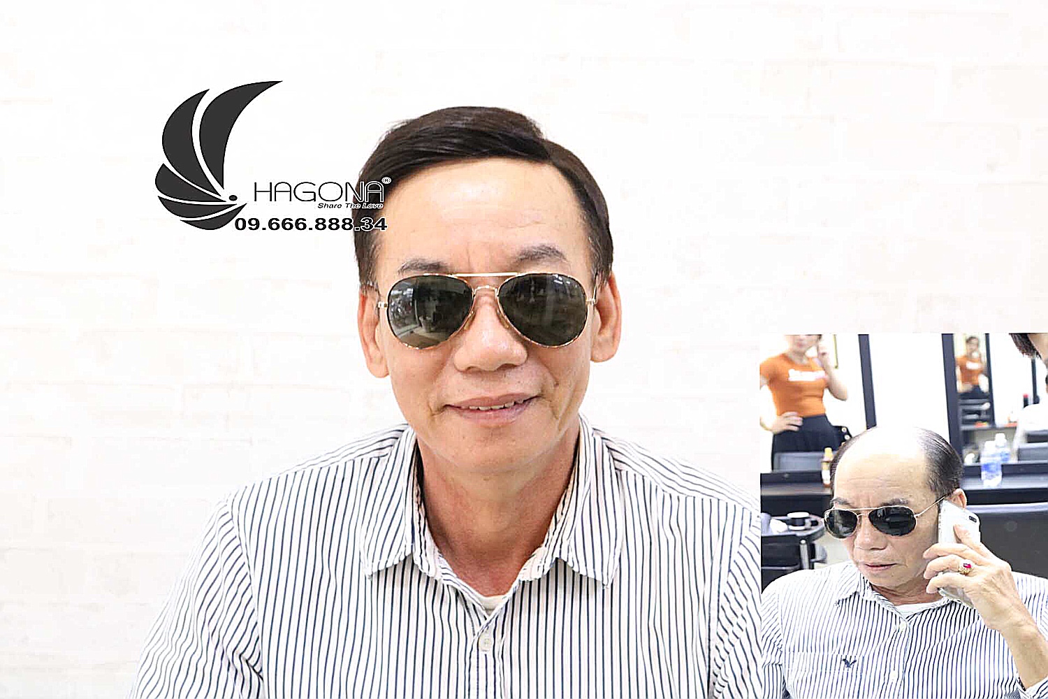 Trẻ ra 10 tuổi nhờ tóc giả cho nam đầu hói